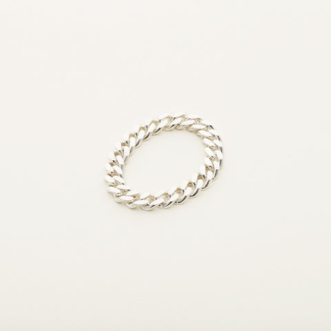 Medium chain ring - silver
