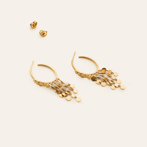 Disk hoops - gold plated