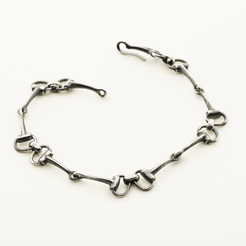 Horse bite bracelet - silver