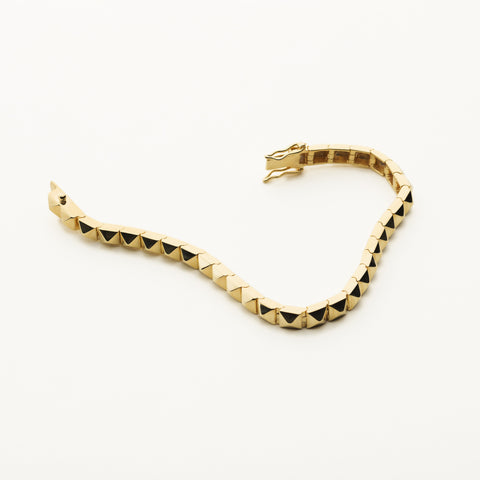 Stud bracelet - gold plated