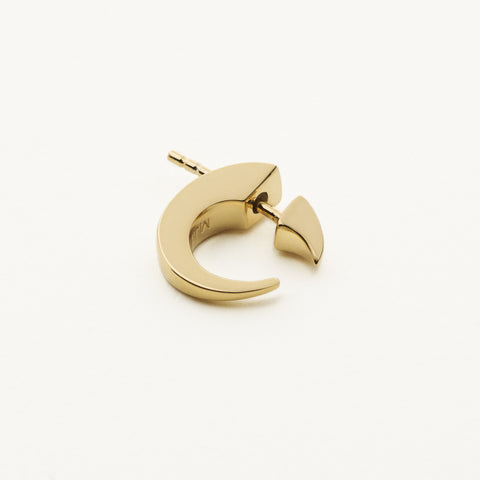 Small claw earring - gold plated