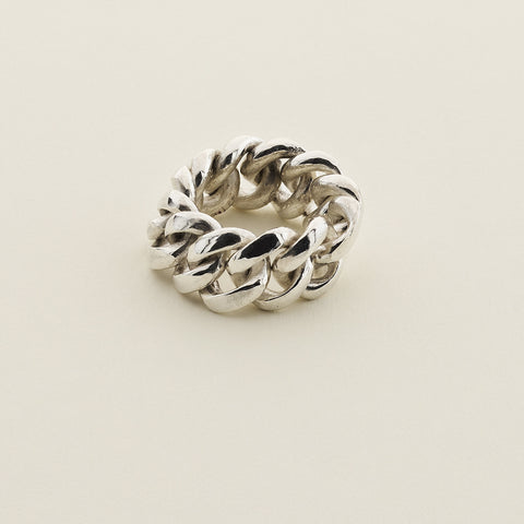 Large chain ring - silver
