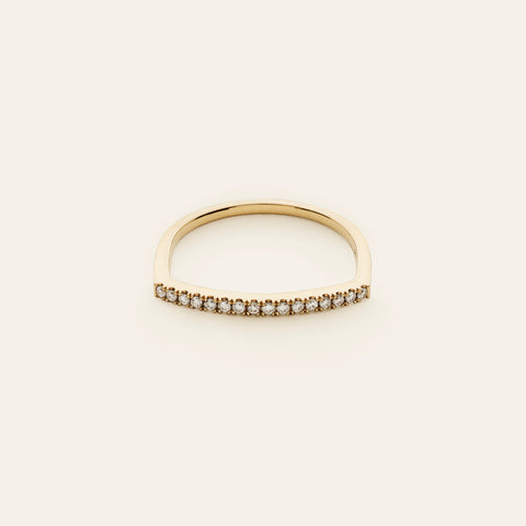 Punk eternity ring with diamonds - 18k gold Marlene Juhl Jørgensen