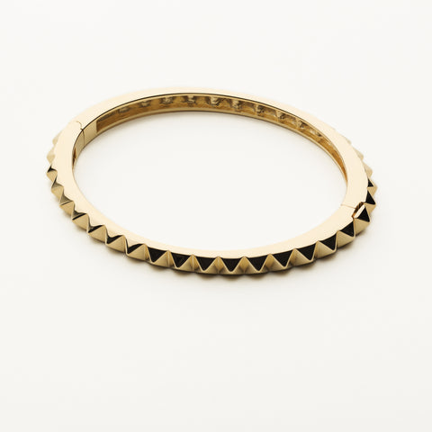 Stud bangle - gold plated